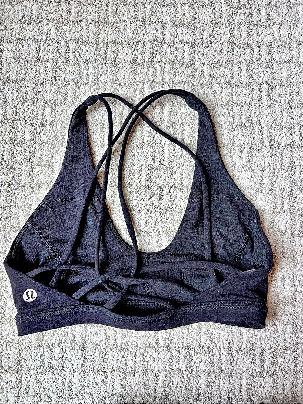lululemon Free to Be Serene Black Sports Bra